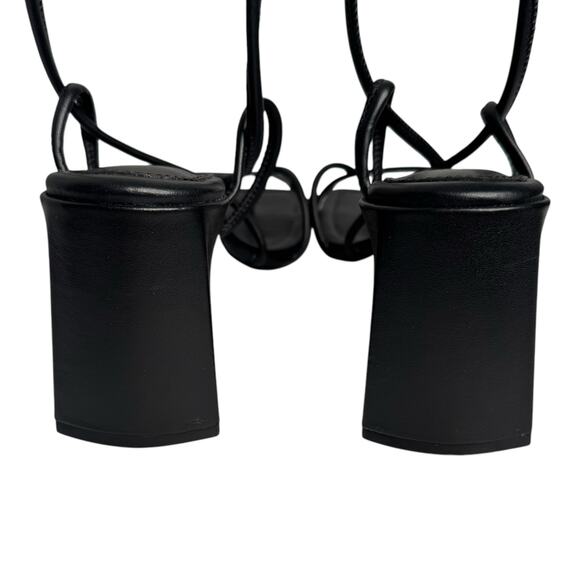 Schutz Fernanda Strappy Wrap Around Ankle Sandal in Black - Size 7.5 - Picture 4 of 8